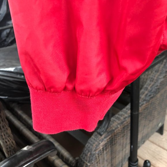 POLO Golf Ralph Lauren Vintage Red V Neck Golf Pull Over Windshirt - Sz LARGE - Picture 9 of 14